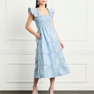 Hill House Home Ellie Nap Dress Snowflake Brocade